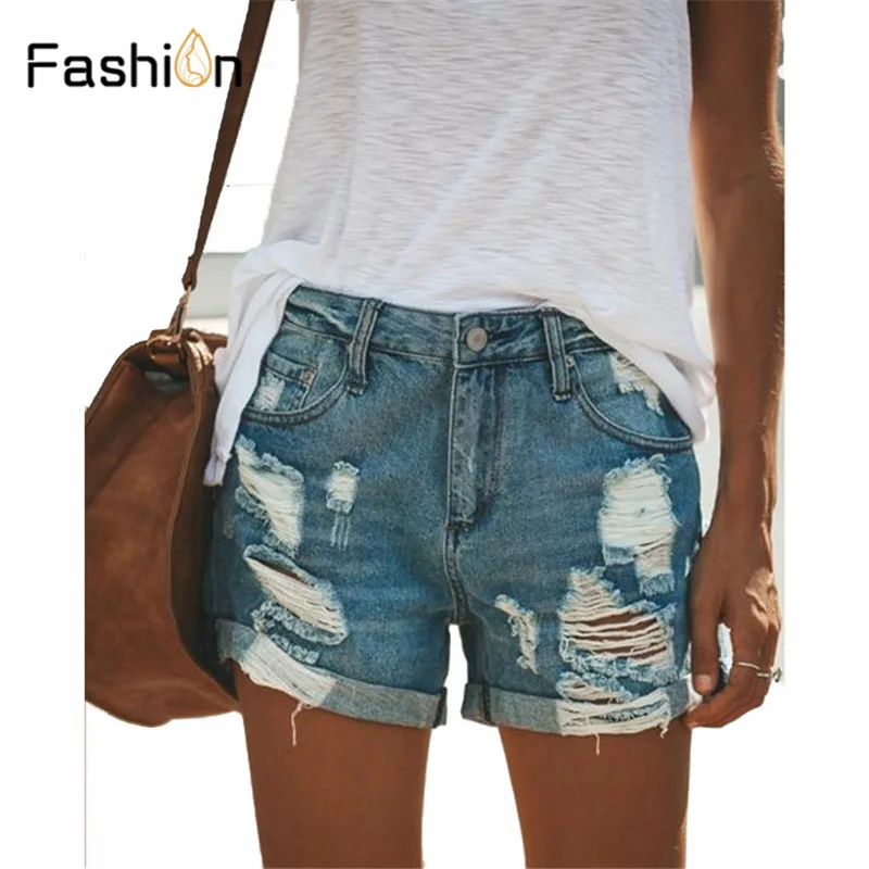 2019 Summer Denim Short Jeans Women Sexy High Waist Hole Ripped Shorts Fashion Casual Slim Plus Size Denim Shorts Lady Hotpants
2019 Summer Denim Short Jeans Women Sexy High Waist Hole Ripped Shorts Fashion Casual Slim Plus Size Denim Shorts Lady Hotpants