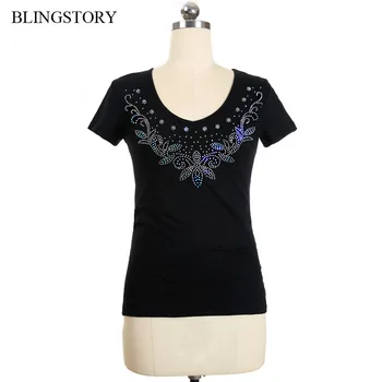 BLINGSTORY V-neck Cotton Summer Diamond Graphic Tee for Women Short Sleeve Big Size Casual T Shirt S-6XL 
BLINGSTORY V-neck Cotton Summer Diamond Graphic Tee for Women Short Sleeve Big Size Casual T Shirt S-6XL