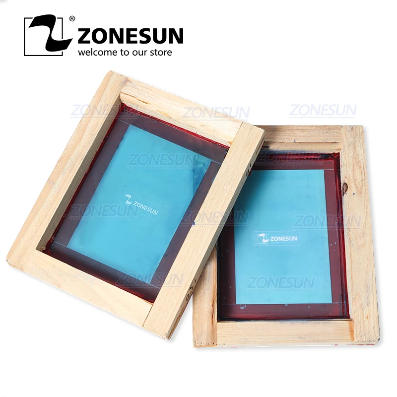 ZONESUN Custom Printing Wood Frame Silk Screen Print Polyester Mesh Circuit Boards For Metal Cloth Grass T-shit Printing
ZONESUN Custom Printing Wood Frame Silk Screen Print Polyester Mesh Circuit Boards For Metal Cloth Grass T-shit Printing