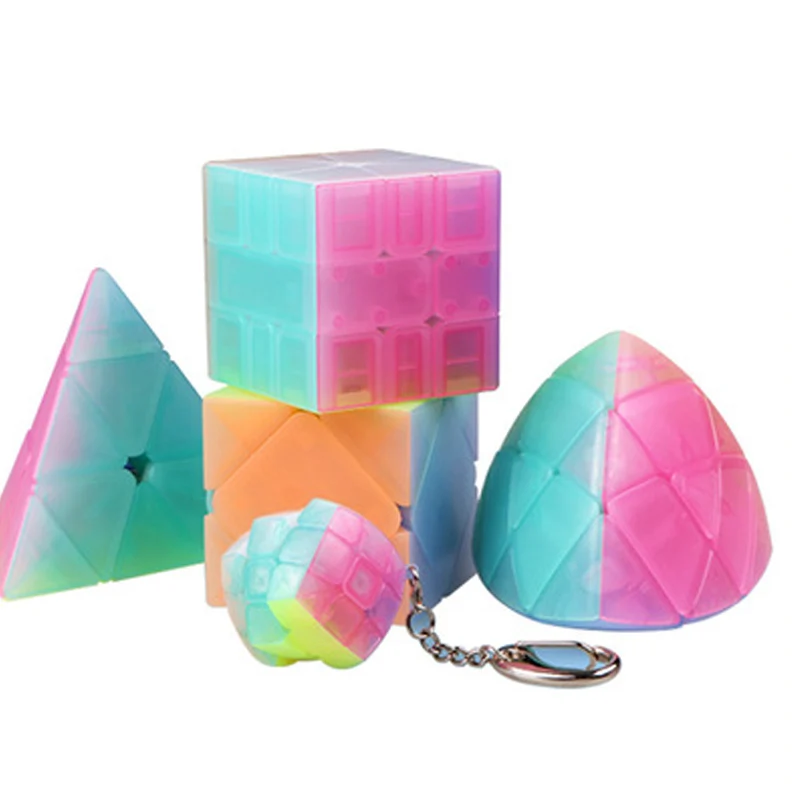 QIYI 5 Kinds Mini Jelly Color Magic Cube Keychain SQ1 Rice Dumpling Skew Cubes Speed Profession Puzzle Education Children's Toys
QIYI 5 Kinds Mini Jelly Color Magic Cube Keychain SQ1 Rice Dumpling Skew Cubes Speed Profession Puzzle Education Children's Toys