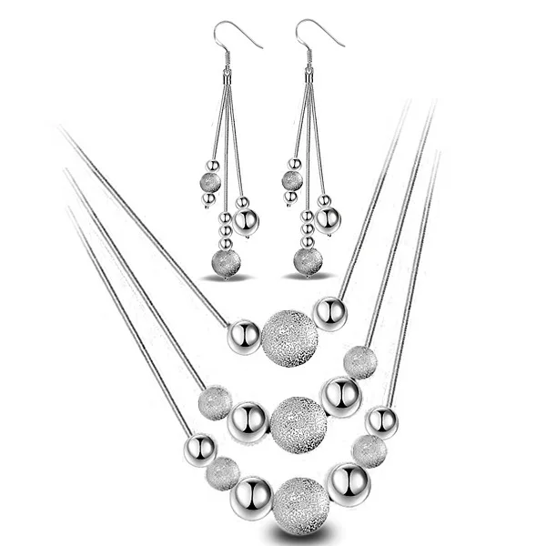 Romantic 925 Italy Necklace Girlfriend Italian Jewelry Silver Plated Multi Balls Neckless Women Cute Choker Necklace
Romantic 925 Italy Necklace Girlfriend Italian Jewelry Silver Plated Multi Balls Neckless Women Cute Choker Necklace
