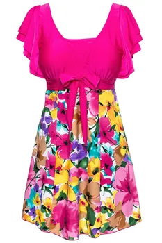 Women's Cut Slim Swim Floral Swimsuit One Piece Wrapped Chest Beach Swimwear Rose Red
Women's Cut Slim Swim Floral Swimsuit One Piece Wrapped Chest Beach Swimwear Rose Red