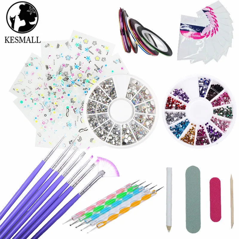 47Pcs Nail Art Design Set Dotting Pen Drawing Nail Varnish Gel Polish Brush for Manicure Nail Files Stickers Tools Kits CO1052
47Pcs Nail Art Design Set Dotting Pen Drawing Nail Varnish Gel Polish Brush for Manicure Nail Files Stickers Tools Kits CO1052