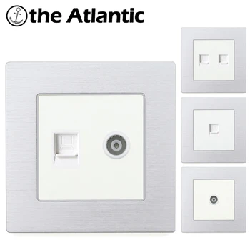 Rj45 Wall Socket Internet Outlet With TV Outlet Wall Data Double Computer Socket Aluminum Metal Panel RJ45 Internet Computer
Rj45 Wall Socket Internet Outlet With TV Outlet Wall Data Double Computer Socket Aluminum Metal Panel RJ45 Internet Computer