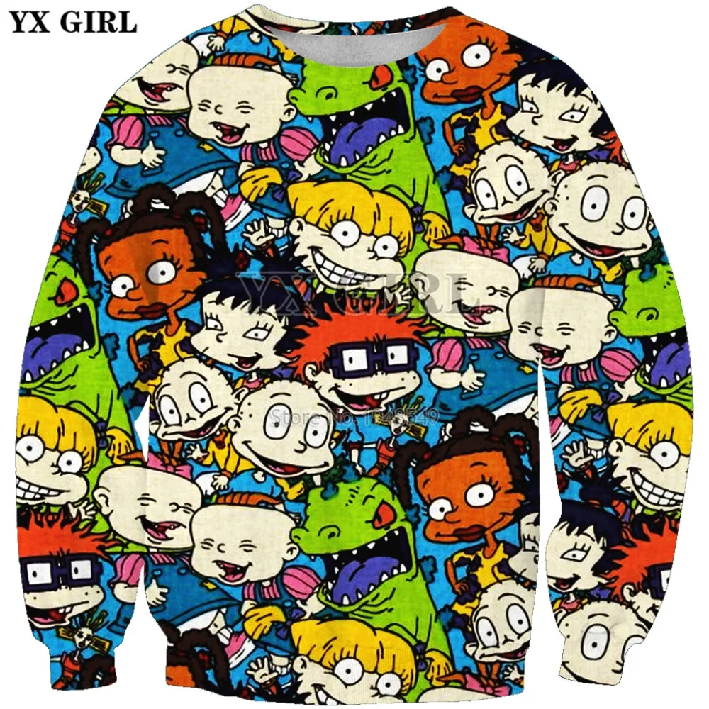 YX GIRL Drop shipping 2019 New style 3d Fashion Sweatshirt 90s Classic cartoon patterns Printed Men Women pullovers KKK-55
YX GIRL Drop shipping 2019 New style 3d Fashion Sweatshirt 90s Classic cartoon patterns Printed Men Women pullovers KKK-55
