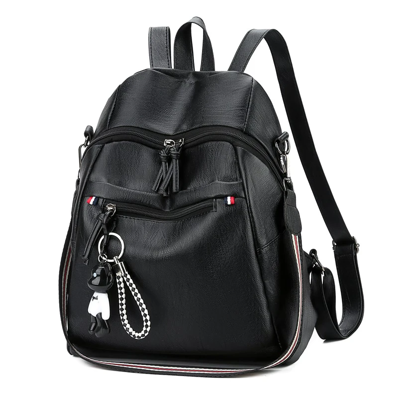 Black Backpack Solid Contracted Joker School Bag for Teeage Girls Pu Leather Leisure Or Travel Bag for Women Cute Package
Black Backpack Solid Contracted Joker School Bag for Teeage Girls Pu Leather Leisure Or Travel Bag for Women Cute Package