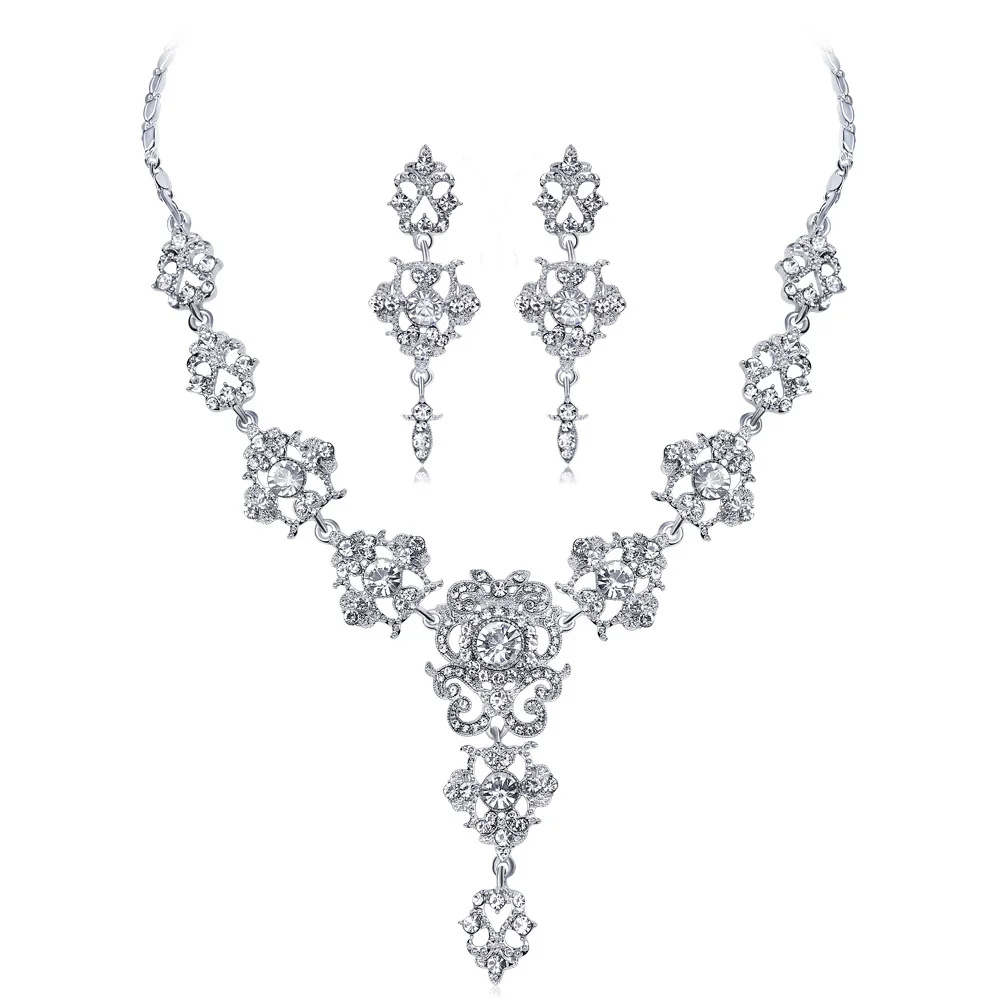 Bride's Necklace Suit Wedding Dress Matching with Jewelry Elegant Necklace Earrings Two Suits
Bride's Necklace Suit Wedding Dress Matching with Jewelry Elegant Necklace Earrings Two Suits