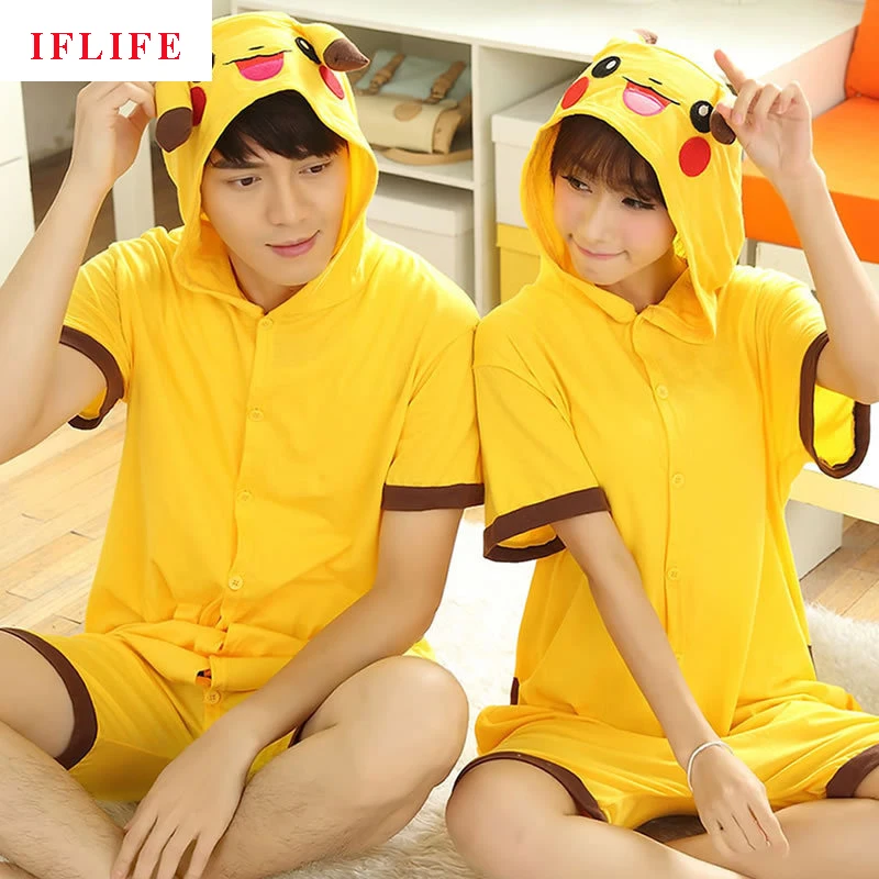Kigurumi Onesie Unisex Adult Women Pokemon Pikachu Pajamas Costume Animal Cosplay Summer Short Sleeve Cartoon Hoodie Sleepwear
Kigurumi Onesie Unisex Adult Women Pokemon Pikachu Pajamas Costume Animal Cosplay Summer Short Sleeve Cartoon Hoodie Sleepwear