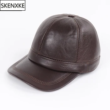 New Outdoor Casual Men Real Cowhide Leather Earflap Caps Male 100% Real Cow Leather Hats Fall Winter Real Leather Baseball Cap
New Outdoor Casual Men Real Cowhide Leather Earflap Caps Male 100% Real Cow Leather Hats Fall Winter Real Leather Baseball Cap