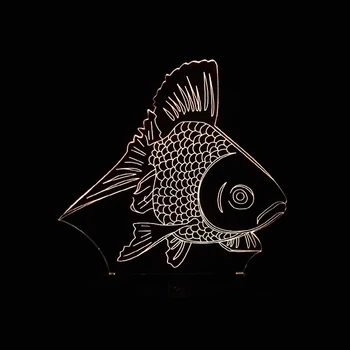 Children's Day Gift modern LED Night Light Color Change 3D Gold Fish Table Desk Lighting Bedroom lamparas de mesa infantil noche
Children's Day Gift modern LED Night Light Color Change 3D Gold Fish Table Desk Lighting Bedroom lamparas de mesa infantil noche