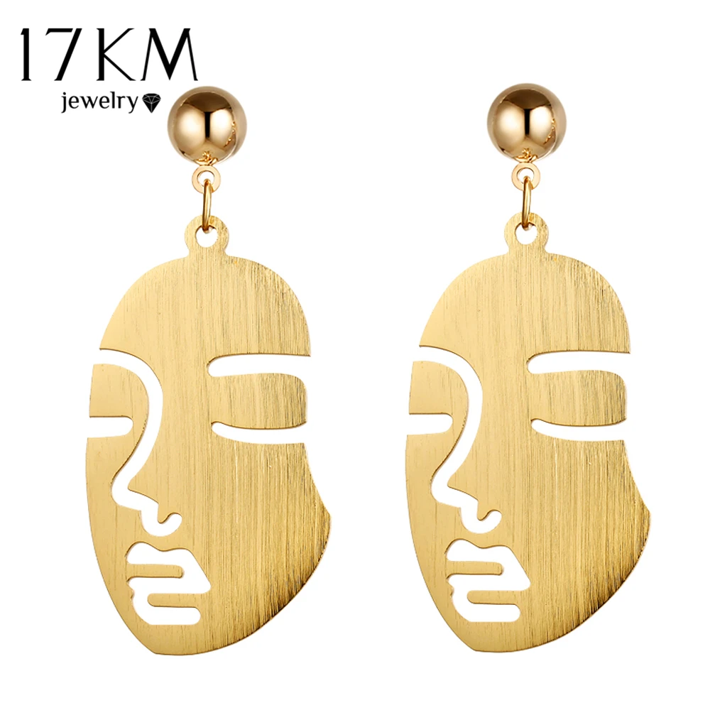 17KM Stainless Steel Swirl Face Dangle Earrings For Women Fashion Punk Hip Hop Drop Earring Female Statement Jewelry Party Gift
17KM Stainless Steel Swirl Face Dangle Earrings For Women Fashion Punk Hip Hop Drop Earring Female Statement Jewelry Party Gift