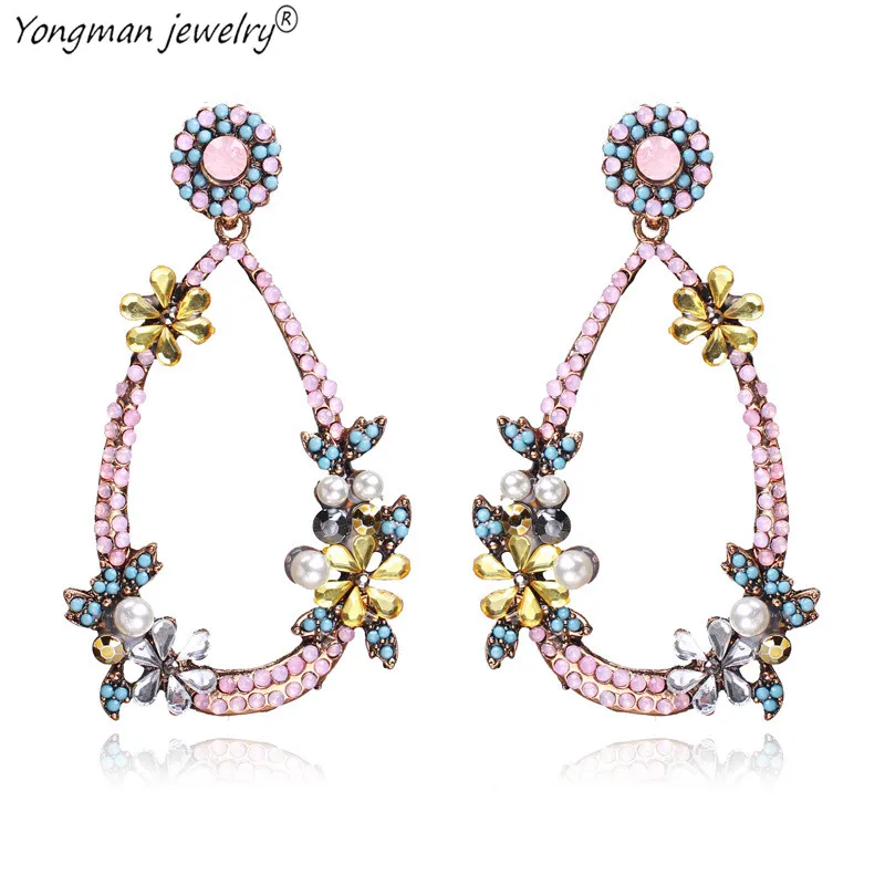 YONGMAN JEWELRY Floral Stone Earrings 2018 Charm Baroque Pink Summer Flower Pearls Water Drop Big Earrings for Women Pendantes
YONGMAN JEWELRY Floral Stone Earrings 2018 Charm Baroque Pink Summer Flower Pearls Water Drop Big Earrings for Women Pendantes