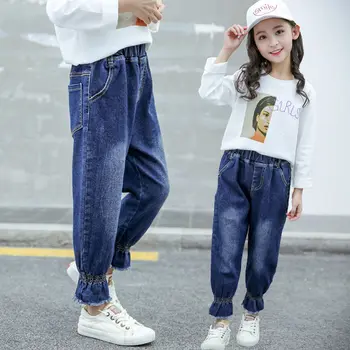 Spring Autumn Loose Leisure Jeans For Girls 2020 New Children Girl Blue Jeans Elegant Kids Female Denim Pencil Pants Trousers
Spring Autumn Loose Leisure Jeans For Girls 2020 New Children Girl Blue Jeans Elegant Kids Female Denim Pencil Pants Trousers