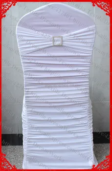 NO.8 White Ruffled Lycra Chair Covers With Lycra Band/Sash And Square Diamond Buckle&Pin For Wedding Banquet Home Decoration
NO.8 White Ruffled Lycra Chair Covers With Lycra Band/Sash And Square Diamond Buckle&Pin For Wedding Banquet Home Decoration