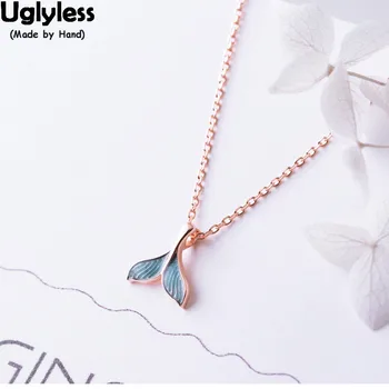 Uglyless 100% Real 925 Sterling Silver Mermaid Necklaces for Women Enamel Fish Tale Pendant with Chain MINI Chokers Fine Jewelry 
Uglyless 100% Real 925 Sterling Silver Mermaid Necklaces for Women Enamel Fish Tale Pendant with Chain MINI Chokers Fine Jewelry