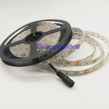 5M DC24V 5050 SMD 300LEDs Cold White Flexible LED Strip Light Waterproof IP65
5M DC24V 5050 SMD 300LEDs Cold White Flexible LED Strip Light Waterproof IP65