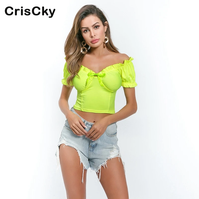 CRISCKY 2019 Sexy T Shirt Women Cropped Top Women Slash Neck Short Sleeve Summer Slim Shirts Tops Off Shoulder Short T-shirt
CRISCKY 2019 Sexy T Shirt Women Cropped Top Women Slash Neck Short Sleeve Summer Slim Shirts Tops Off Shoulder Short T-shirt