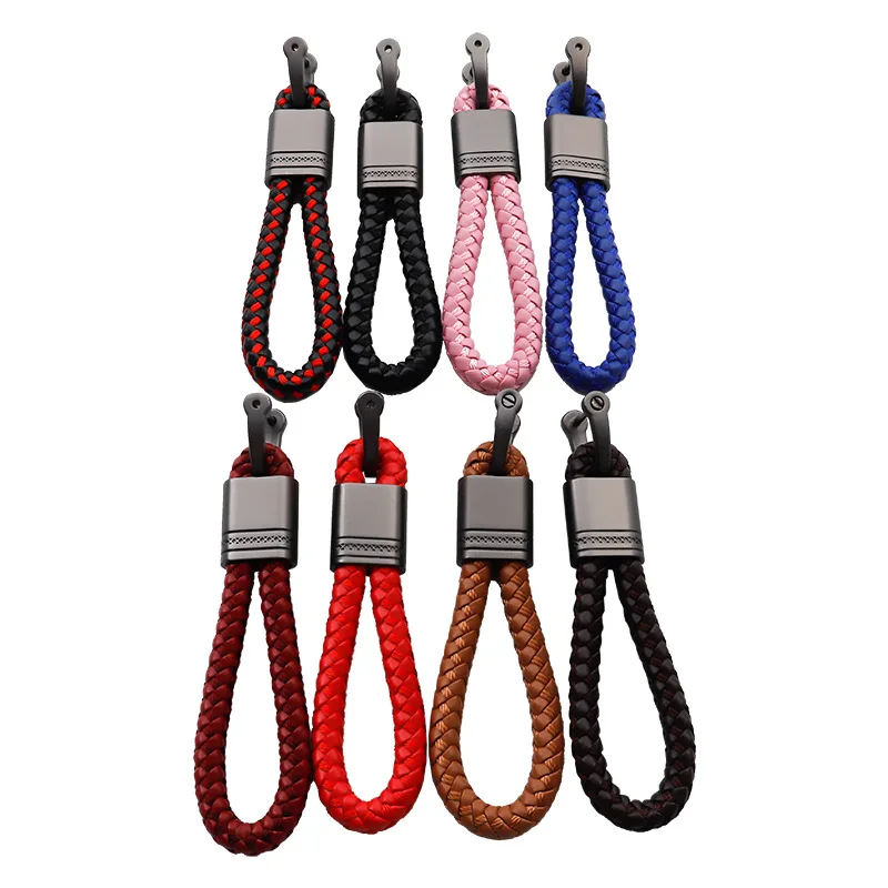 Hand-woven Leather Rope Car Metal Key Ring Pendant Motorcycles Accessories for Yamaha R6 Mt07 Audi A6 C6 Nissan Tiida BMW E46
Hand-woven Leather Rope Car Metal Key Ring Pendant Motorcycles Accessories for Yamaha R6 Mt07 Audi A6 C6 Nissan Tiida BMW E46