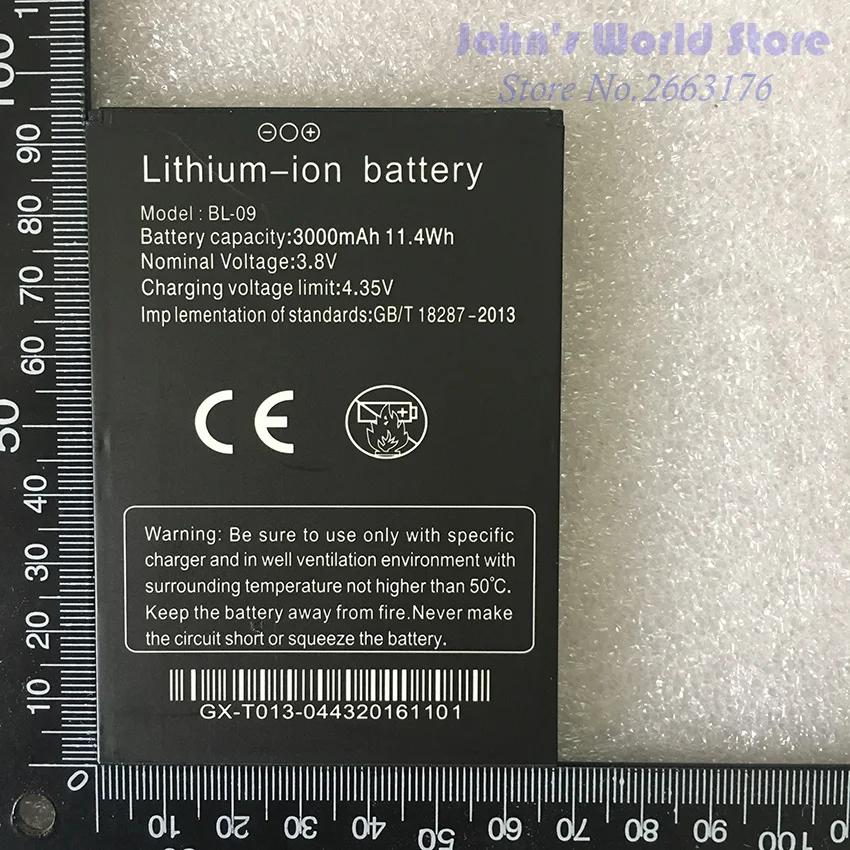100% New For THL T9 Pro 3000mAh Battery BL-09 for THL T9 Pro Mobile Phones Smartphone Replacement Battery
100% New For THL T9 Pro 3000mAh Battery BL-09 for THL T9 Pro Mobile Phones Smartphone Replacement Battery