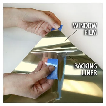 HOHOFILM 76cm x 1000cm Gold&silver Mirrored Window Film Reflective Window Tint Glass House Office UV Proof Film Glass Sticker
HOHOFILM 76cm x 1000cm Gold&silver Mirrored Window Film Reflective Window Tint Glass House Office UV Proof Film Glass Sticker