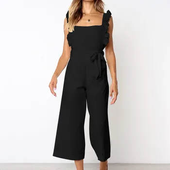 2019 Summer Women Pocket Sashes Straight Long Rompers Casual Beach Backless Solid Cotton Wide Leg Jumpsuit
2019 Summer Women Pocket Sashes Straight Long Rompers Casual Beach Backless Solid Cotton Wide Leg Jumpsuit