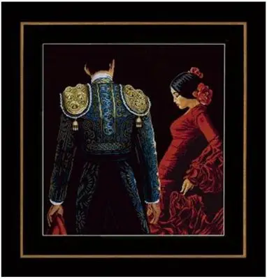 Needlework 14CT Cross Stitch DIY Count Embroidery Set Spanish dance | Дом и сад