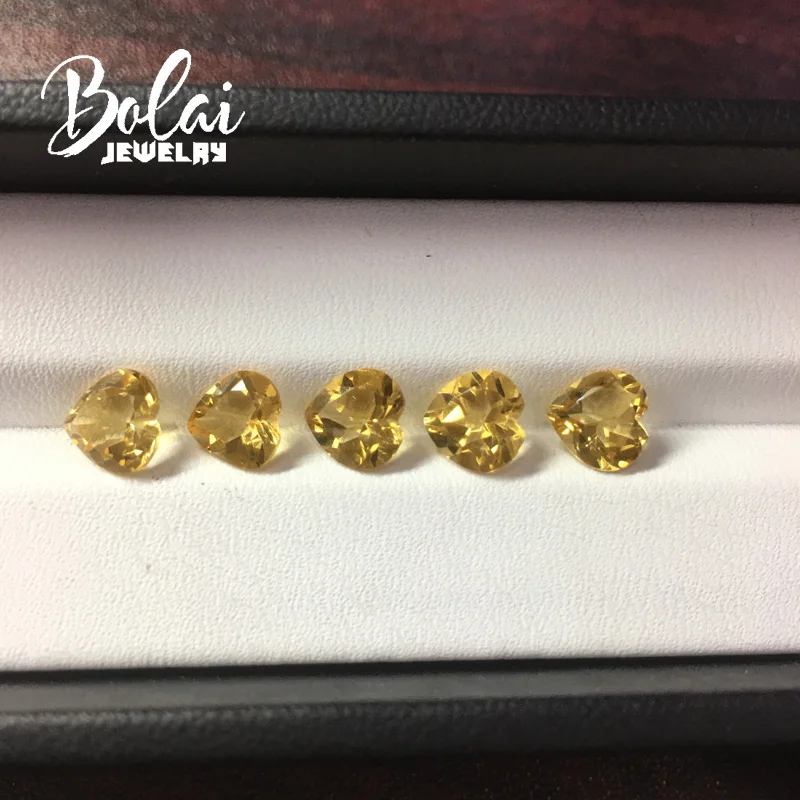 Bolaijewelry,100%natural citrine heart 7.0mm 5pcs/4.85ct for silver jewelry mounting and Do It Yourself jewelry
Bolaijewelry,100%natural citrine heart 7.0mm 5pcs/4.85ct for silver jewelry mounting and Do It Yourself jewelry