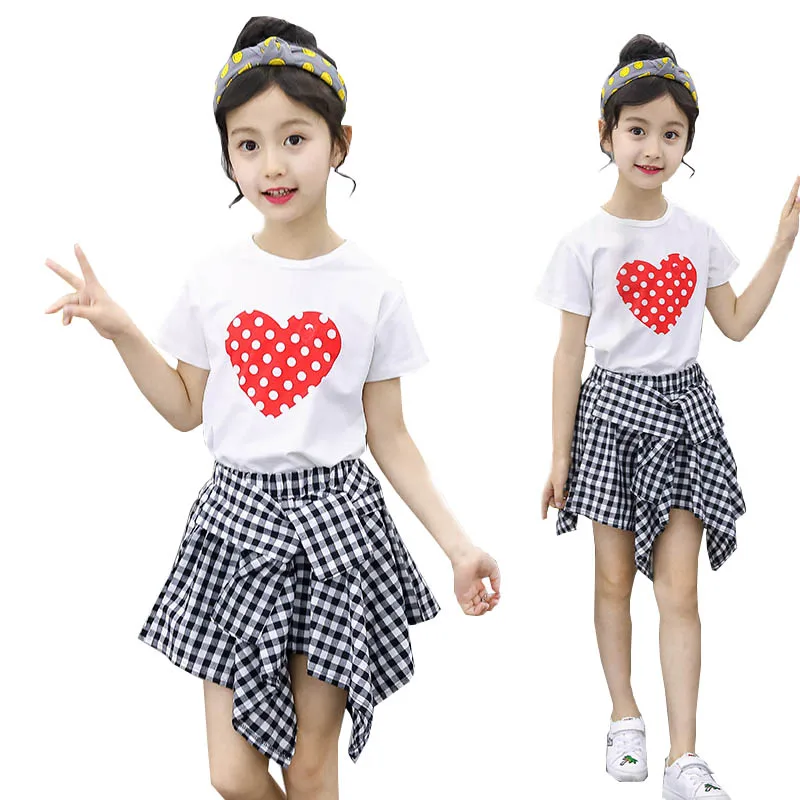Teenage girls clothing set kids tracksuit for girls T shirt plaid skirt suit summer 2018 school girls clothes children clothes
Teenage girls clothing set kids tracksuit for girls T shirt plaid skirt suit summer 2018 school girls clothes children clothes