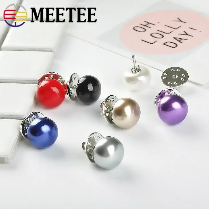 Meetee 10 Pieces Pearl Buttons Small Brooch Cardigan Neckline Pin Buckle Coat Snap Brooch Winter Decoration Accessories ZK5134
Meetee 10 Pieces Pearl Buttons Small Brooch Cardigan Neckline Pin Buckle Coat Snap Brooch Winter Decoration Accessories ZK5134