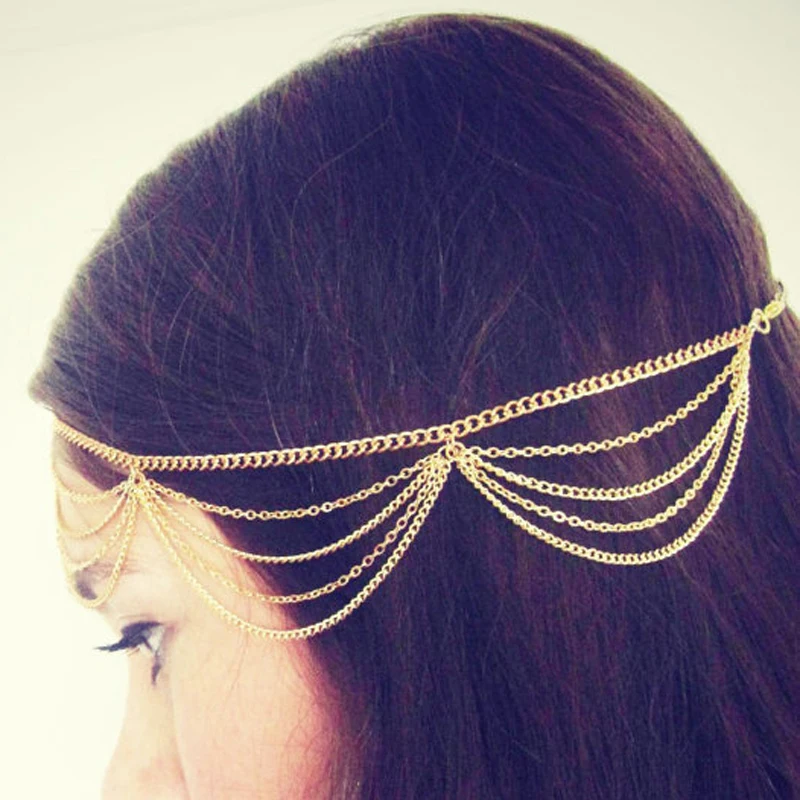 Gold Boho Headchain Metal Multilayer Head Chain Jewelry Tassel Hair Accessories Fashion Headpieces Headband For Women
Gold Boho Headchain Metal Multilayer Head Chain Jewelry Tassel Hair Accessories Fashion Headpieces Headband For Women