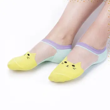 Spring and summer Women New cartoon cute cat Cat Pattern Crystal Silk Socks Ultrathin Transparent Low Cut Socks
Spring and summer Women New cartoon cute cat Cat Pattern Crystal Silk Socks Ultrathin Transparent Low Cut Socks
