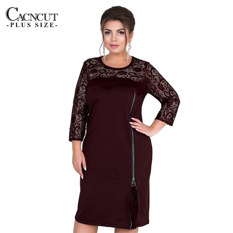 CACNCUT 2019 Spring Plus Size Lace Dress Women 5XL 6XL Casual Large Big Size Bodycon Dress Office Ladies Elegant Party Vestidos
CACNCUT 2019 Spring Plus Size Lace Dress Women 5XL 6XL Casual Large Big Size Bodycon Dress Office Ladies Elegant Party Vestidos