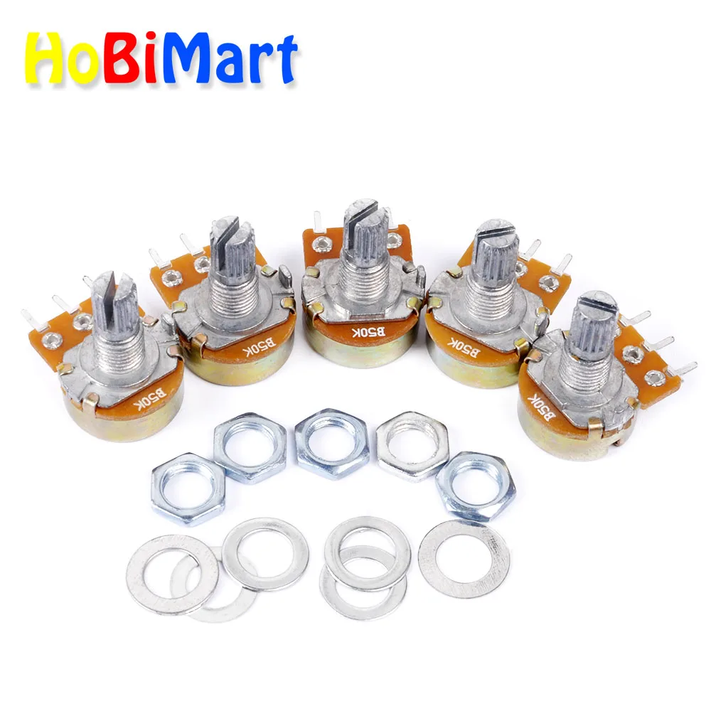 5Pcs 50K OHM 3PIN 3 PIN 3 Terminal Linear Taper Rotary Potentiometer 50KB B50K Pot #Hbm0225
5Pcs 50K OHM 3PIN 3 PIN 3 Terminal Linear Taper Rotary Potentiometer 50KB B50K Pot #Hbm0225