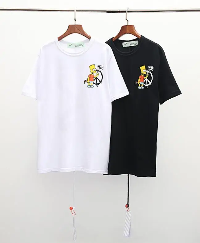 NEW OFF-WHITE Streetwear Tide brand Simpson summer short-sleeved T-shirt European version large size loose men women T-shirt
NEW OFF-WHITE Streetwear Tide brand Simpson summer short-sleeved T-shirt European version large size loose men women T-shirt