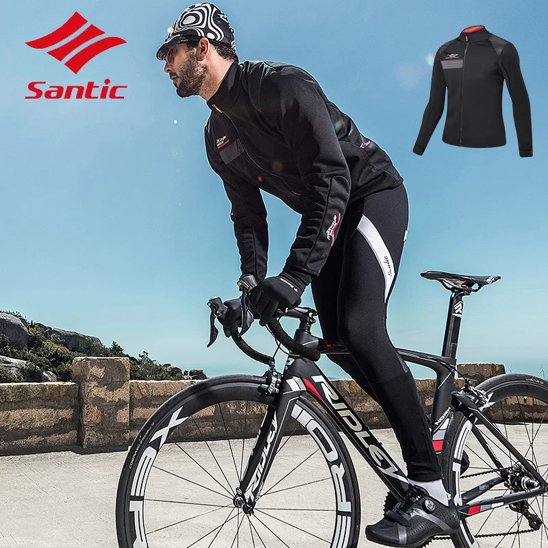 Santic Autumn Winter Men Fleece Windproof Long Sleeve Cycling Jacket Ciclismo Breathable Road Bike Jacket Shirt Clothes
Santic Autumn Winter Men Fleece Windproof Long Sleeve Cycling Jacket Ciclismo Breathable Road Bike Jacket Shirt Clothes