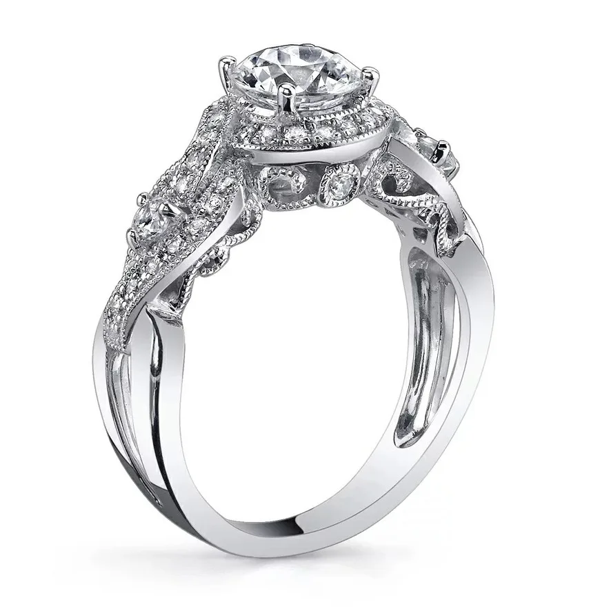 Retro Luxurious brand silver rings for women 6mm Cubic Zircon crown wedding rings female fashion jewelry bague femme
Retro Luxurious brand silver rings for women 6mm Cubic Zircon crown wedding rings female fashion jewelry bague femme