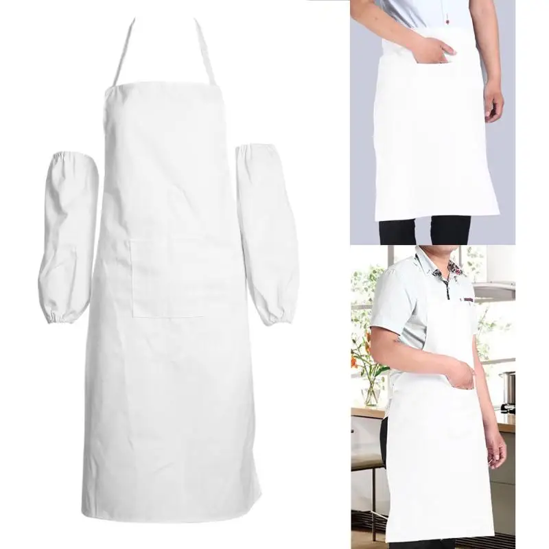 New White Universal Bib Apron With Pockets Kitchen Restaurant Cooking Aprons Half/Whole Body For Chef Waiter Kitchen Accessaries
New White Universal Bib Apron With Pockets Kitchen Restaurant Cooking Aprons Half/Whole Body For Chef Waiter Kitchen Accessaries
