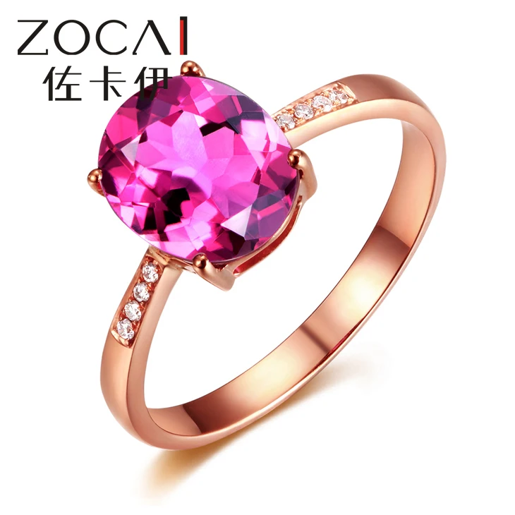 ZOCAI BRAND RING REAL 18K ROSE GOLD 1.0 CT REAL DEEP PINKLISH PURPLE TOURMALINE RING 0.02 CT DIAMOND RING
ZOCAI BRAND RING REAL 18K ROSE GOLD 1.0 CT REAL DEEP PINKLISH PURPLE TOURMALINE RING 0.02 CT DIAMOND RING