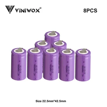 Ni-CD SC 1800mAh 1.2V Rechargeable Battery Cell DIY to Electrical Battery Packs Robot Accumulator Power Tool Battery Cells
Ni-CD SC 1800mAh 1.2V Rechargeable Battery Cell DIY to Electrical Battery Packs Robot Accumulator Power Tool Battery Cells