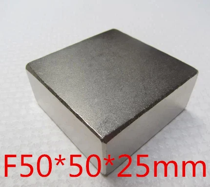 Free Shipping 50*50*25MM Extremely Powerful N50 Rare Earth Magnets Neodymium Magnet Block
Free Shipping 50*50*25MM Extremely Powerful N50 Rare Earth Magnets Neodymium Magnet Block