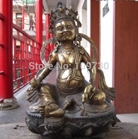 bir 001663 Tibet Buddhism Copper Bronze gild Yellow Jambhala God of wealth Buddha Statue
bir 001663 Tibet Buddhism Copper Bronze gild Yellow Jambhala God of wealth Buddha Statue
