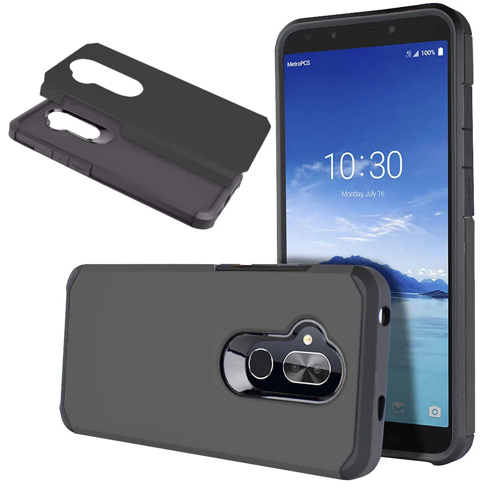 Dual Layer Hybrid Armor Case Shockproof Soft TPU & Hard PC Back Cover For Alcatel 7 / 7 Folio 6062W / REVVL 2 Plus (T-Mobile)
Dual Layer Hybrid Armor Case Shockproof Soft TPU & Hard PC Back Cover For Alcatel 7 / 7 Folio 6062W / REVVL 2 Plus (T-Mobile)