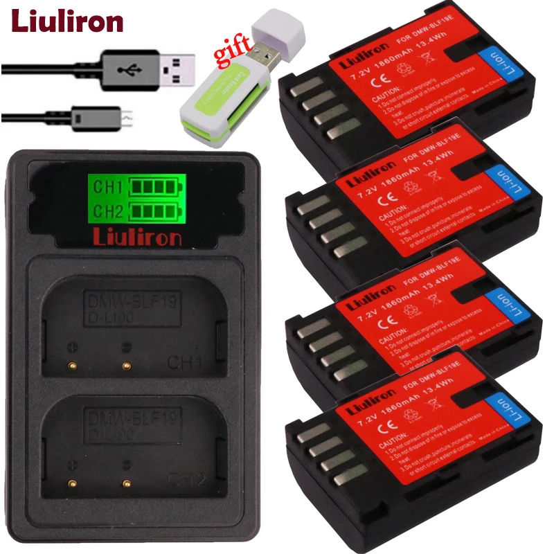 DMW-BLF19 DMW-BLF19E DMW BLF19PP DMW BLF19 BLF19E Battery +LCD Display Dual Charger for Panasonic Lumix GH3 GH4 GH5 G9
DMW-BLF19 DMW-BLF19E DMW BLF19PP DMW BLF19 BLF19E Battery +LCD Display Dual Charger for Panasonic Lumix GH3 GH4 GH5 G9