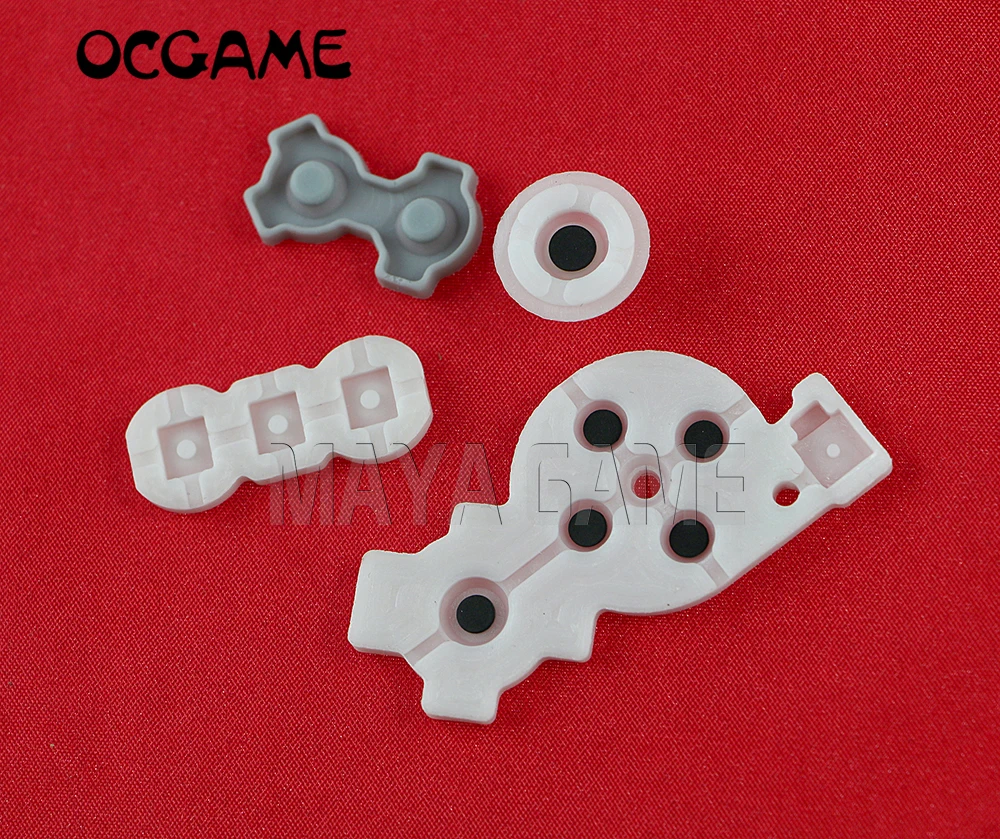 OCGAME 30 компл./лот 4 в 1 резиновый проводящий контактная кнопка D Pad Ремонт колодок
