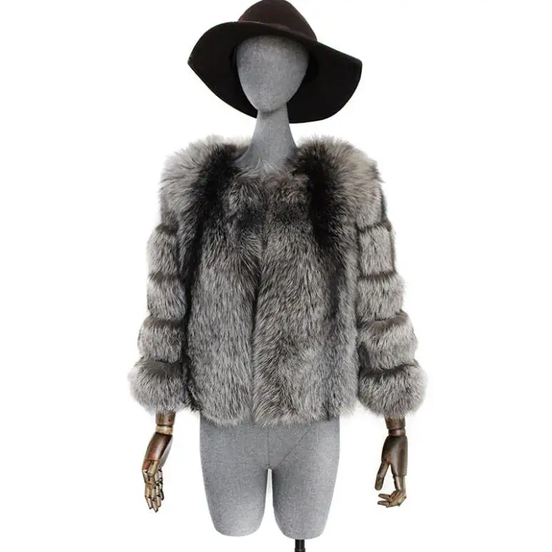 New Arrival Russia Style Real Red/ Silver Fox Fur Coat Plus Size Outwear Women Winter Coat 2019 Fashion Loose Natural Fur Coat
New Arrival Russia Style Real Red/ Silver Fox Fur Coat Plus Size Outwear Women Winter Coat 2019 Fashion Loose Natural Fur Coat