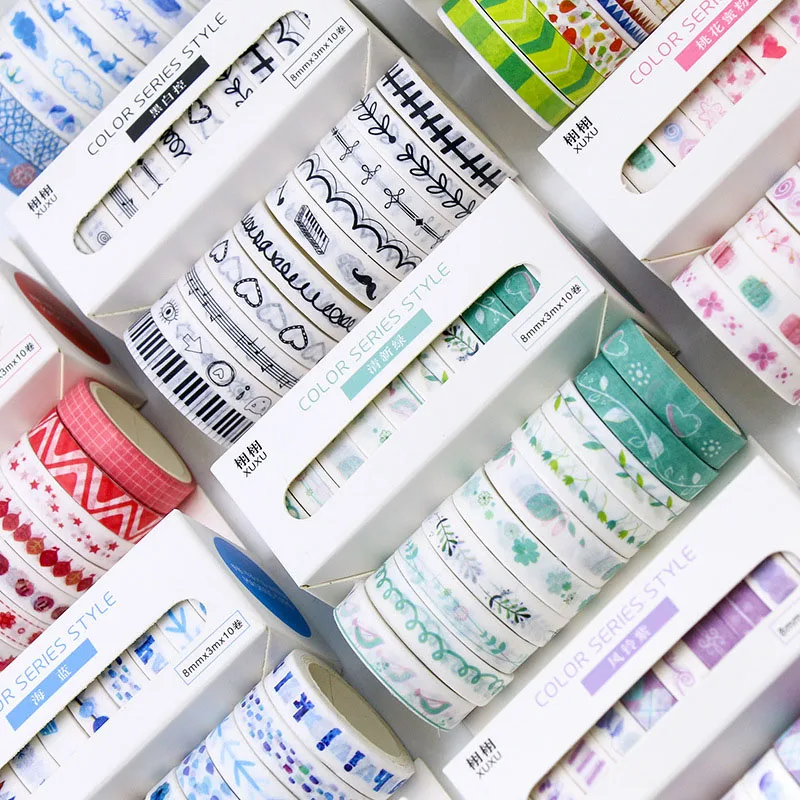10Rolls Basic Color Washi Tape Set Cute Bullet Journal Masking Tapes Stickers Scrapbooking Decorative Tape for Diary Photo Ablum
10Rolls Basic Color Washi Tape Set Cute Bullet Journal Masking Tapes Stickers Scrapbooking Decorative Tape for Diary Photo Ablum