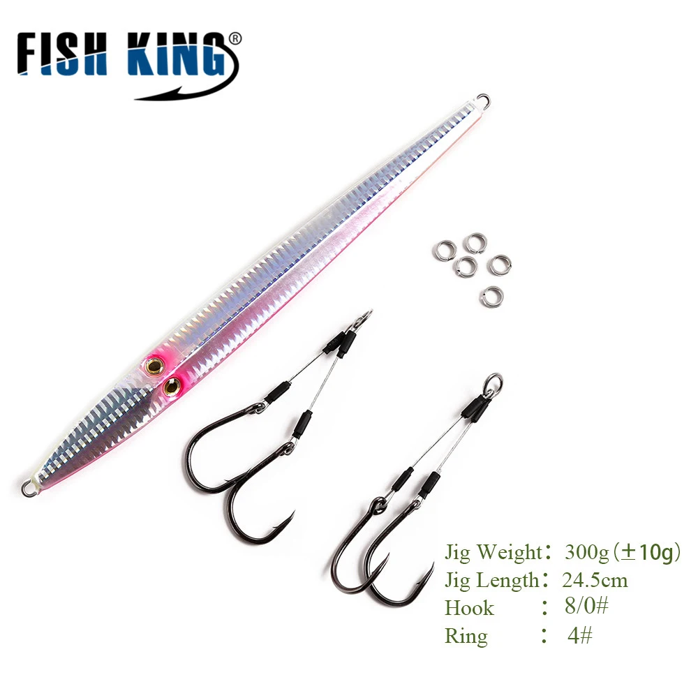 FISH KING металлические приманки для джиггинга рыболовная ложка искусственная
