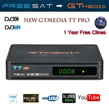 GTMEDIA TT PRO DVB-T2/T Terrestria Receiver HD Digital TV Tuner Receptor MPEG4 DVB T2 H.264 Terrestrial TV Receiver DVB-C TV BOX
GTMEDIA TT PRO DVB-T2/T Terrestria Receiver HD Digital TV Tuner Receptor MPEG4 DVB T2 H.264 Terrestrial TV Receiver DVB-C TV BOX