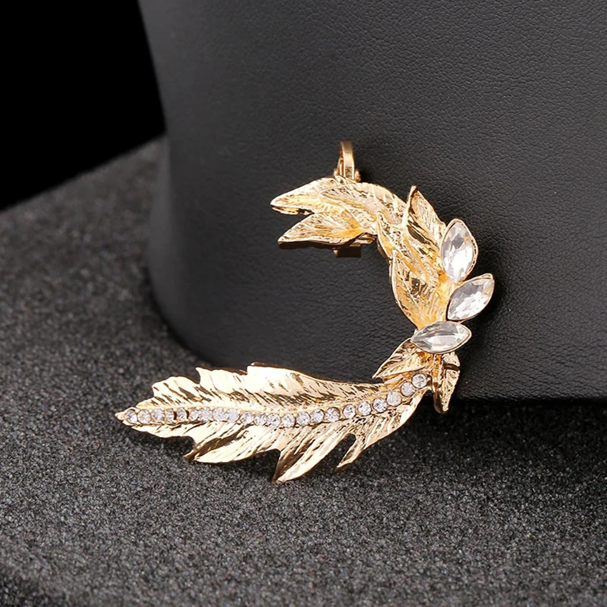 High Quality Jewelry Women Gifts Ear Cuff Big Leaf Modeling Crystal Earcuffs Gold Silver Plated Drip Zircon Clip Earring fashion
High Quality Jewelry Women Gifts Ear Cuff Big Leaf Modeling Crystal Earcuffs Gold Silver Plated Drip Zircon Clip Earring fashion