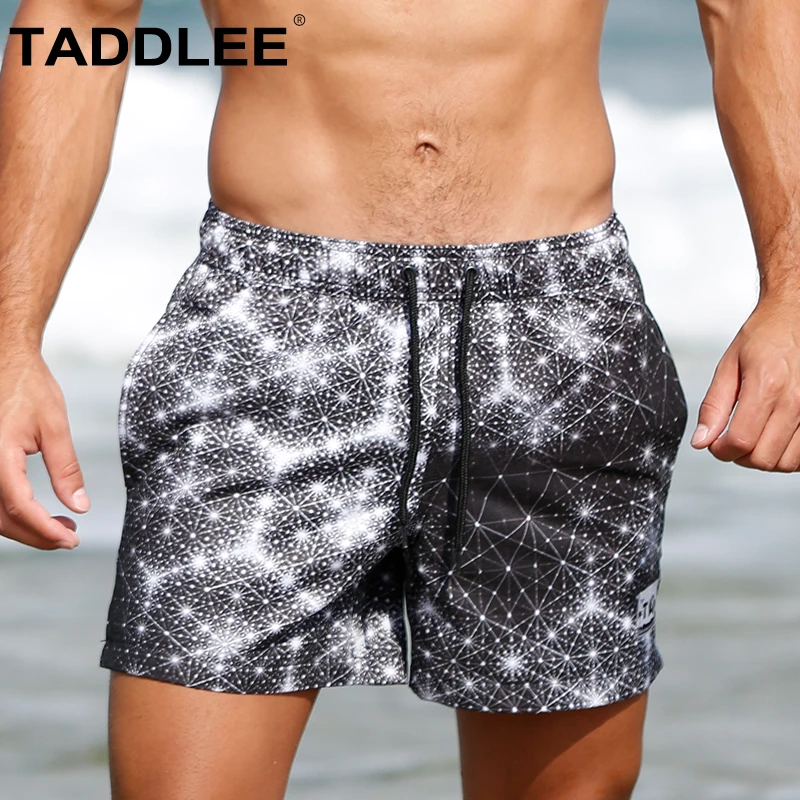 

Taddlee Brand Men's Boardshorts Swimwear Short Surf Swim Beach Boxer Trunks Board Wear Swimsuits Man Quick Drying Bathing Suits